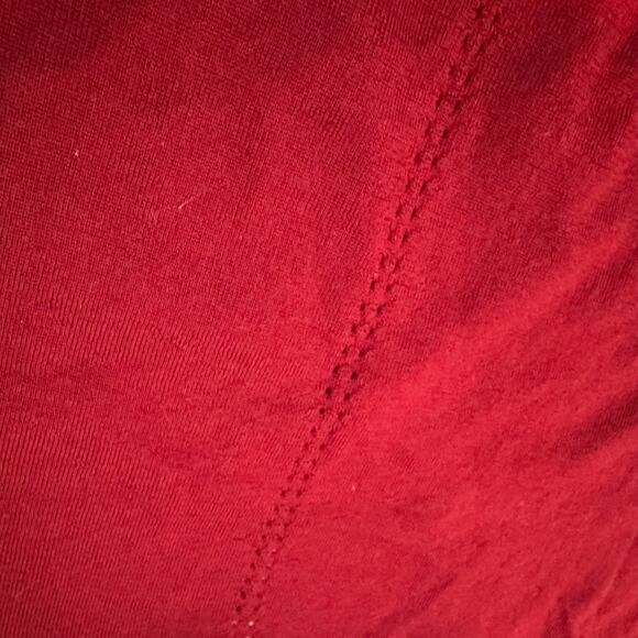 Brooks Brothers Merino Wool V-Neck Sweater Women’s L Burgundy 3/4 Sleeve - Picture 5 of 7